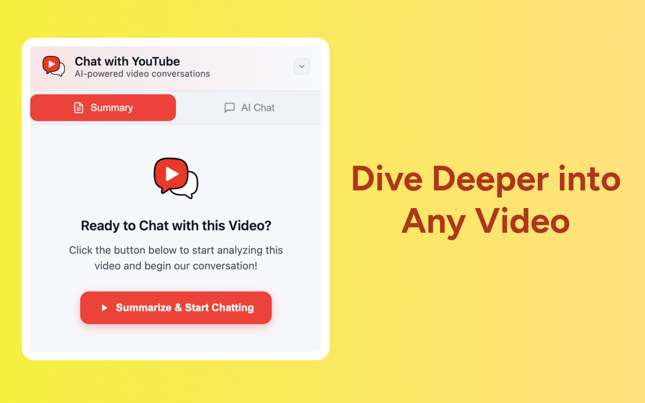 Chat with YouTube - AI-Powered Video Conversations by TunePaw